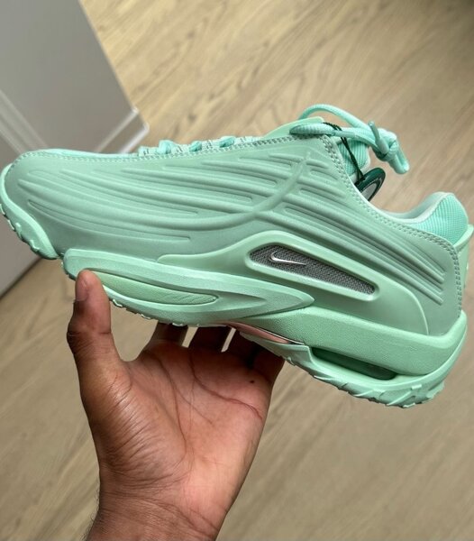 Baskets de running vertes