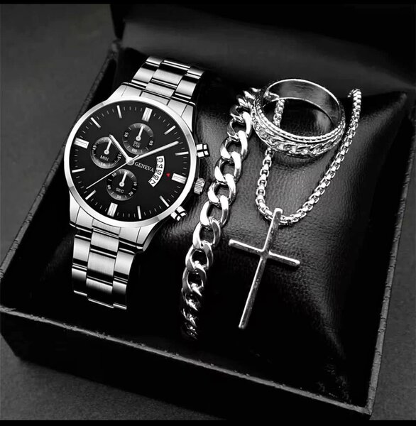 Ensemble Montre et Bijoux Homme