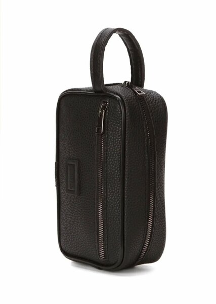 Leather Wristlet Clutch Bag