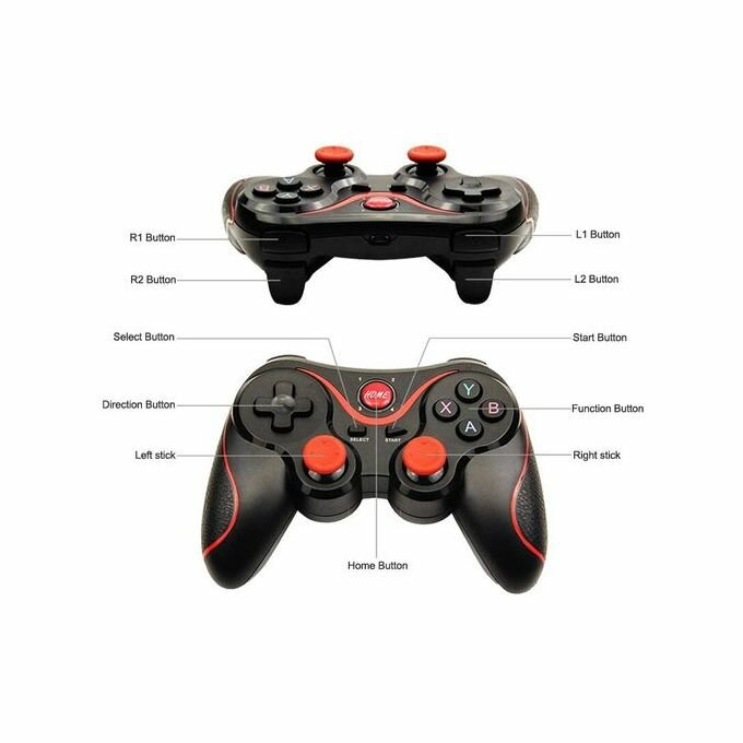 Manette De Jeu Pour Smartphone & PC - Bluetooth - Compatible Android/iOs/Win - Noir