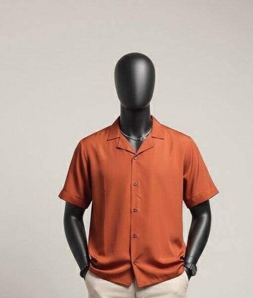 Chemise légère à manches courtes homme