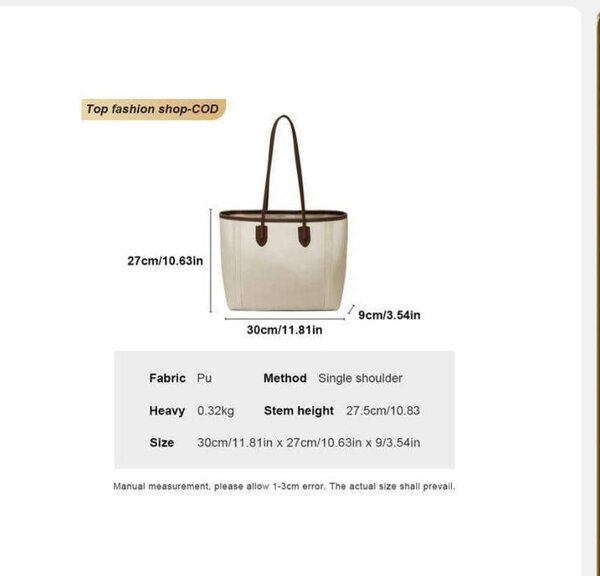 Sac cabas en PU élégant