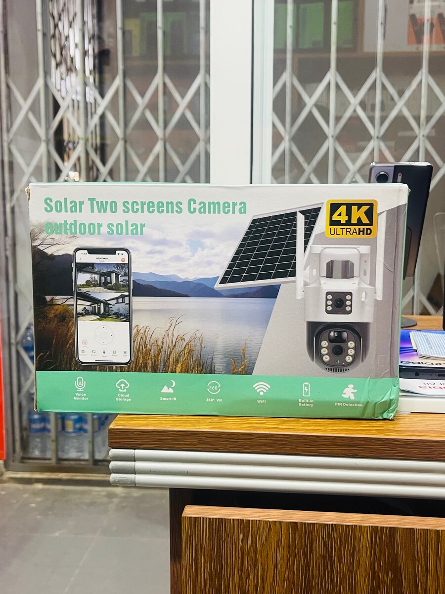 Caméra Solaire 4K Extérieure