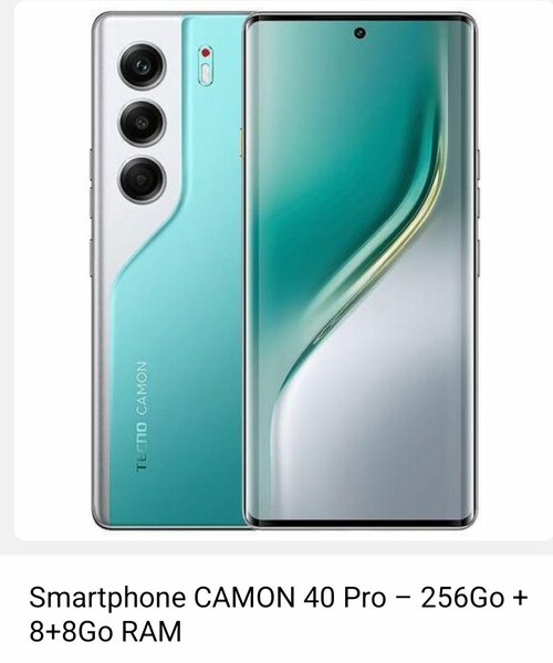 CAMON 40 Pro 256Go/16 ram