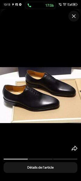 Chaussures habillées en cuir homme