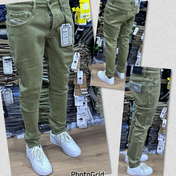 Jean GIESLA Slim fit vert