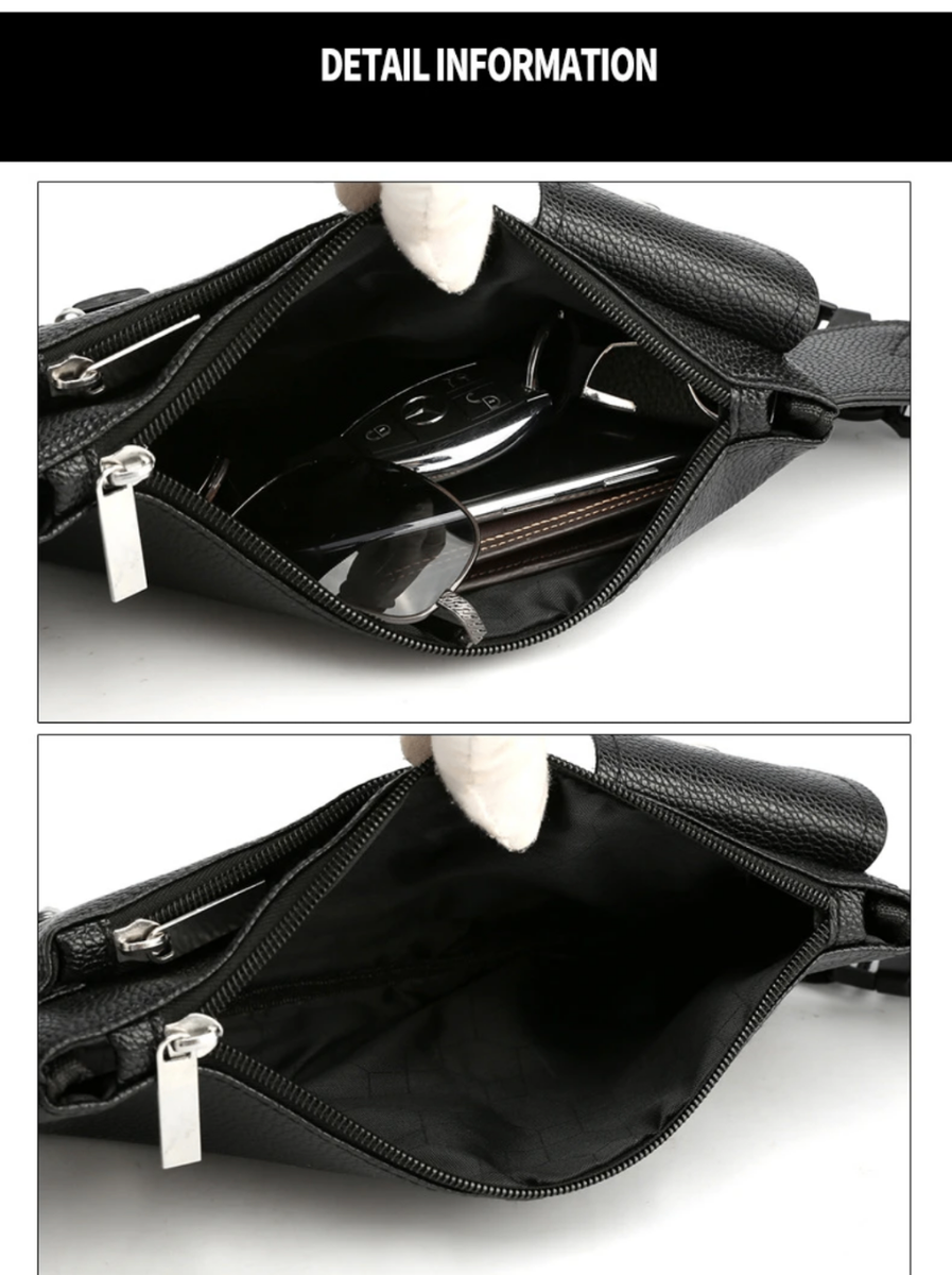 Sac banane en cuir pour homme