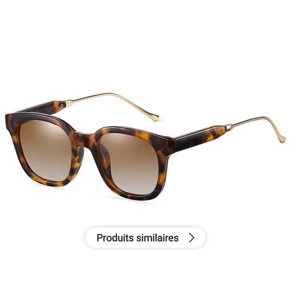 Lunettes de soleil écaille tendance