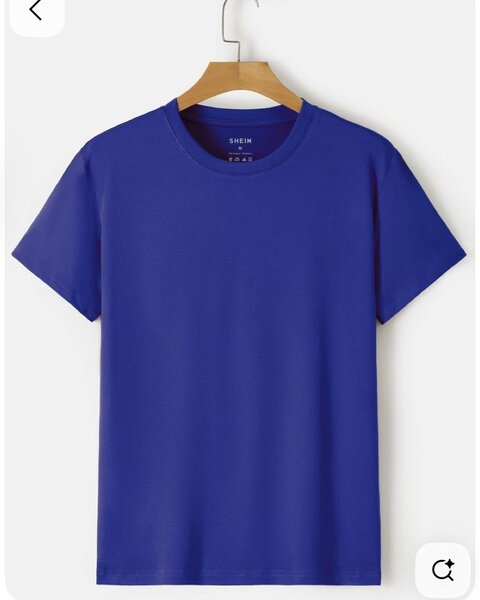 T-shirt bleu classique