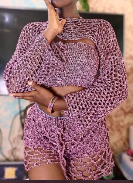 Ensemble crochet élégant