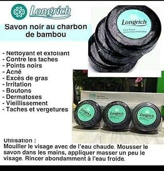 Savon Noir Longrich Charbon Bamboo