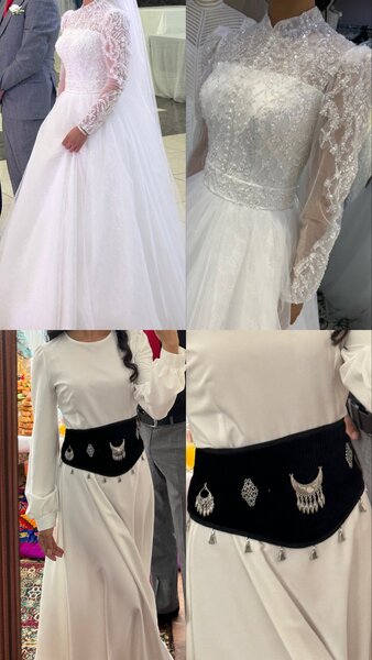 Свадебное платье и платье на узатуу