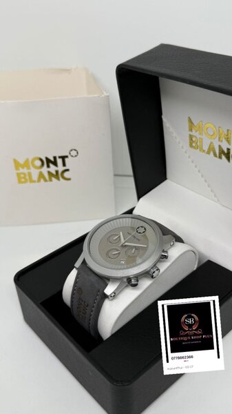 Montre MONT-BLANC bracelet encuir authentique avec sa boîte