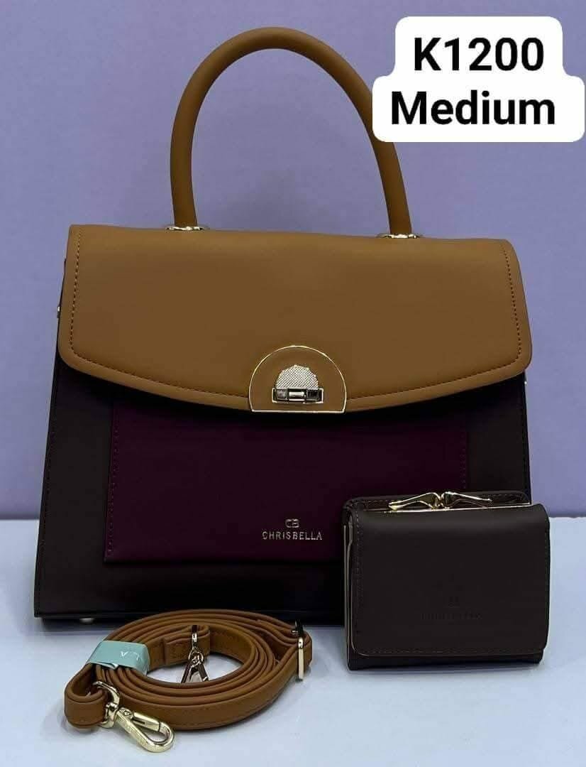 set of bags brown