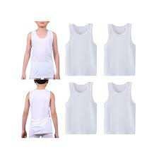 Débardeurs Enfant Blancs 100% Coton