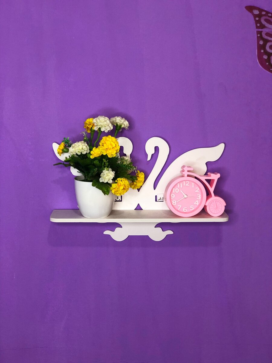 Swan shape (Floating wall shelves)