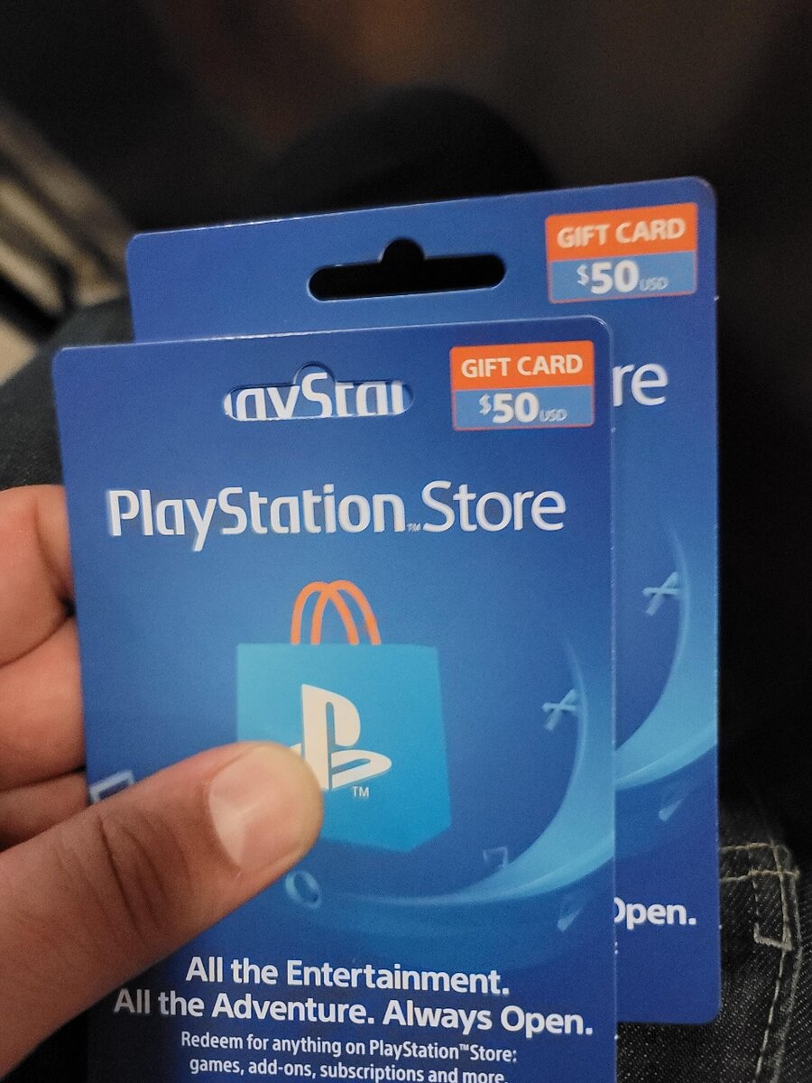 PlayStation giftcards
