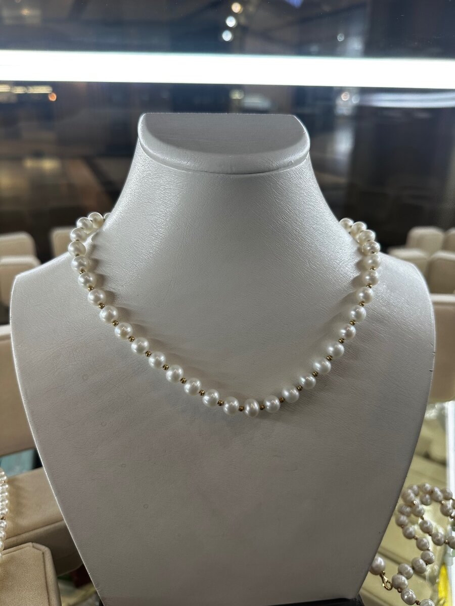 Жемчуг с золотом