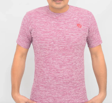 pink Textured 4D Stretch top