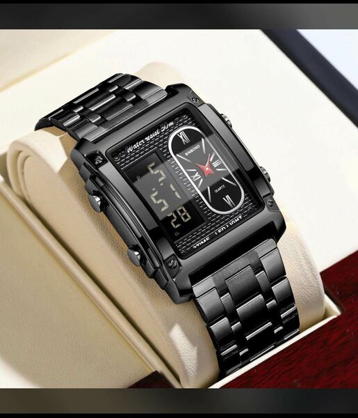 Montre digitale élégante homme