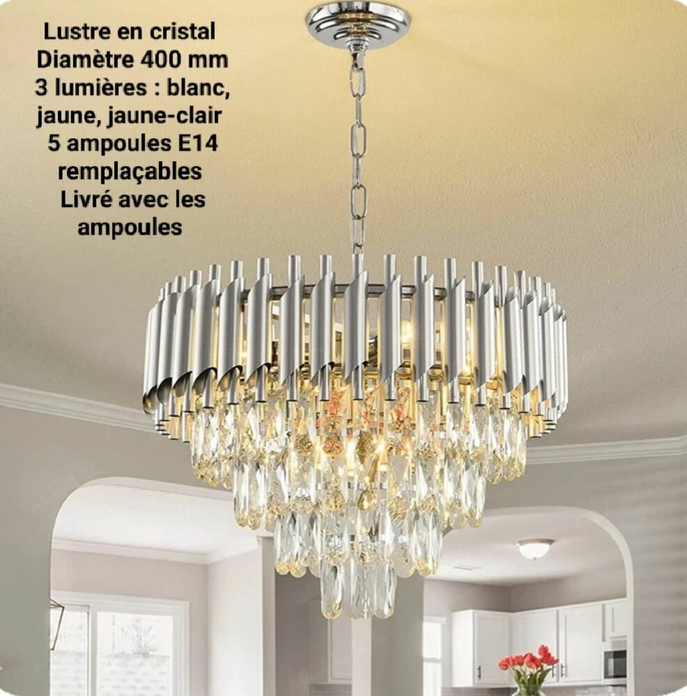 Lustre en cristal élégant