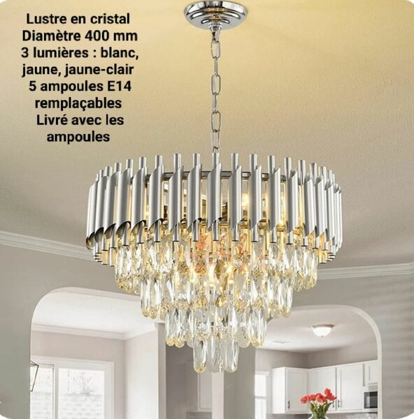Lustre en cristal élégant