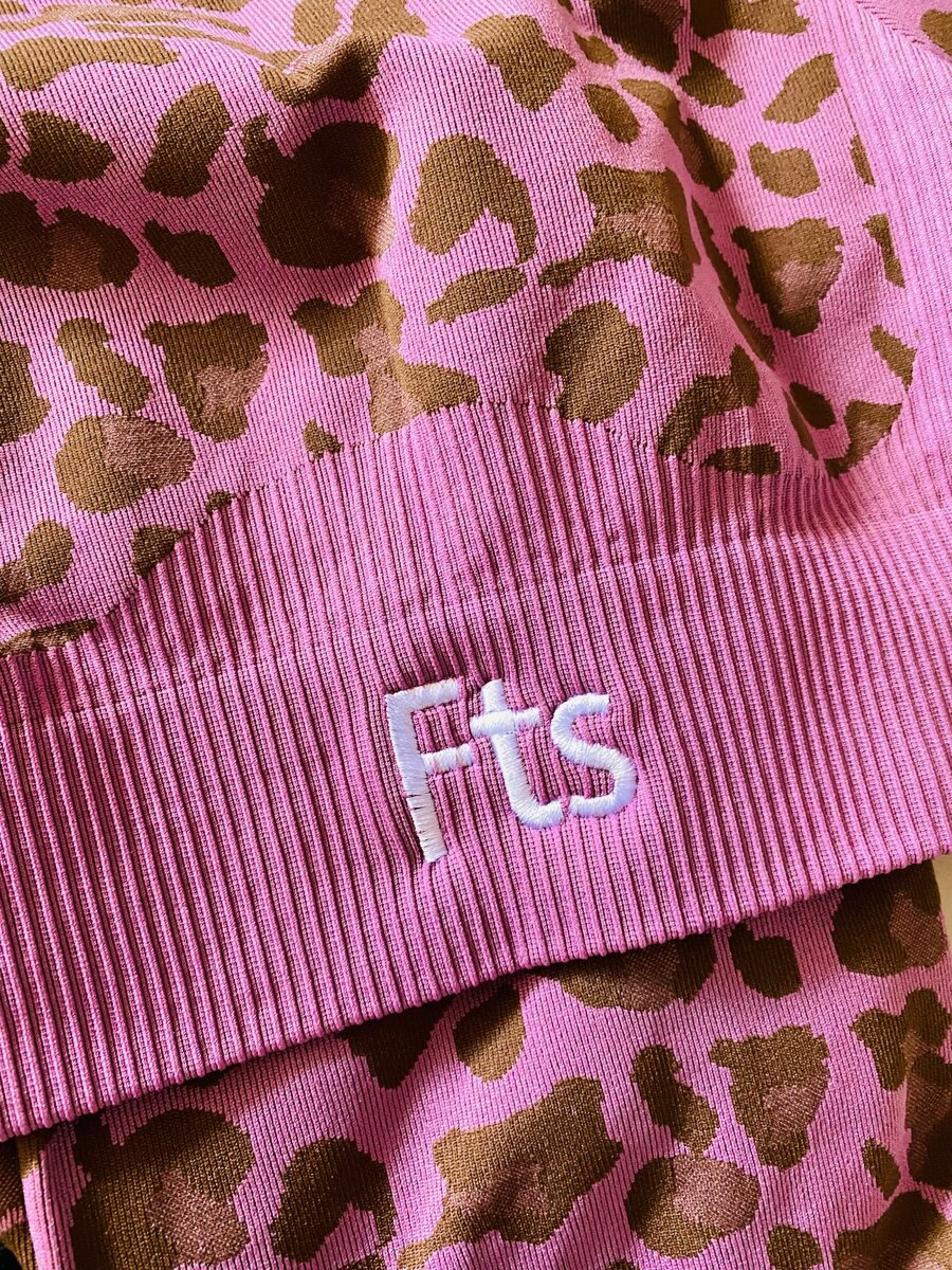 Two Piece Set Leopard Print Sport Gym Sets