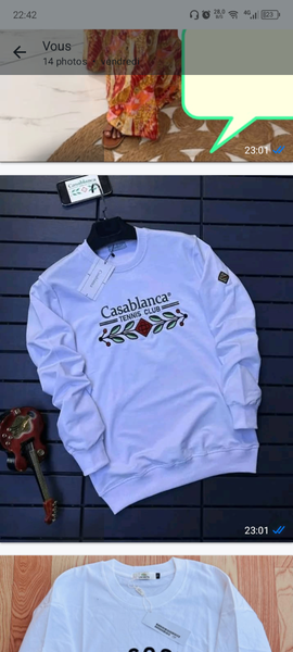 Sweatshirt Casablanca Blanc