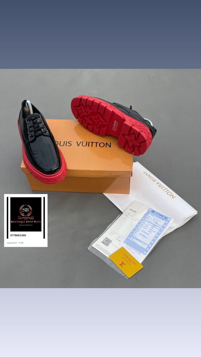 Chaussures Homme Noir Rouge