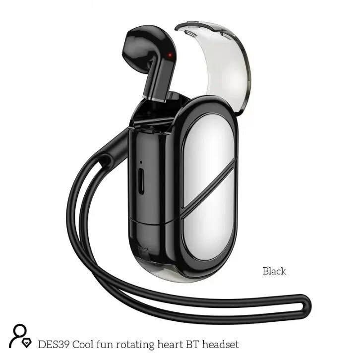 Écouteur Bluetooth rotatif élégant