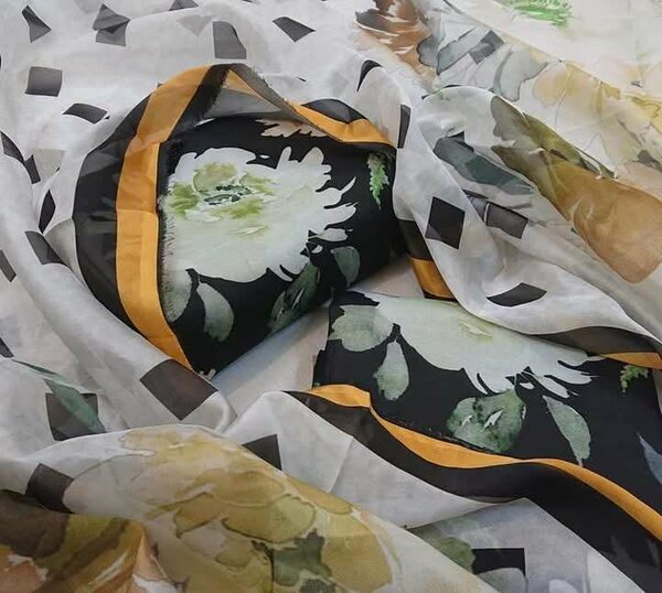 Printed lawn suit