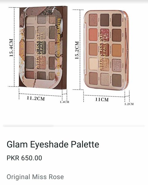 Glam eyeshade palette