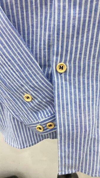 Chemise LIN a fines rayures