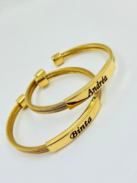 Bracelet personnalisé gravé