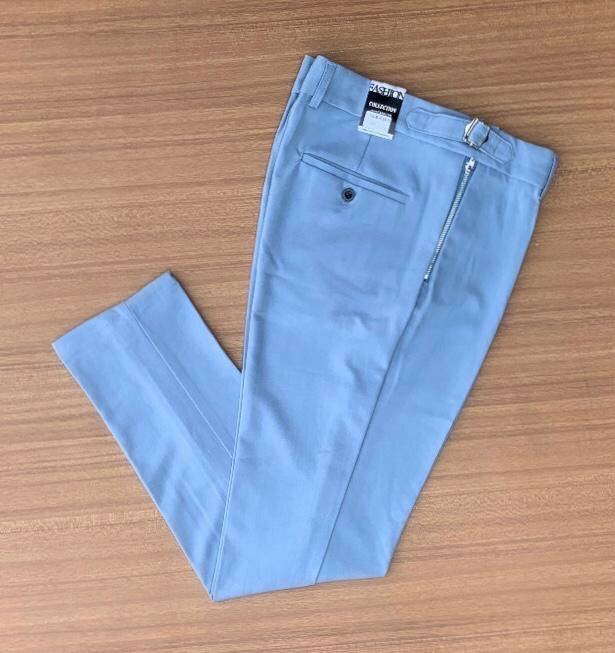 Adjustable Material Trousers with Zip Pockets