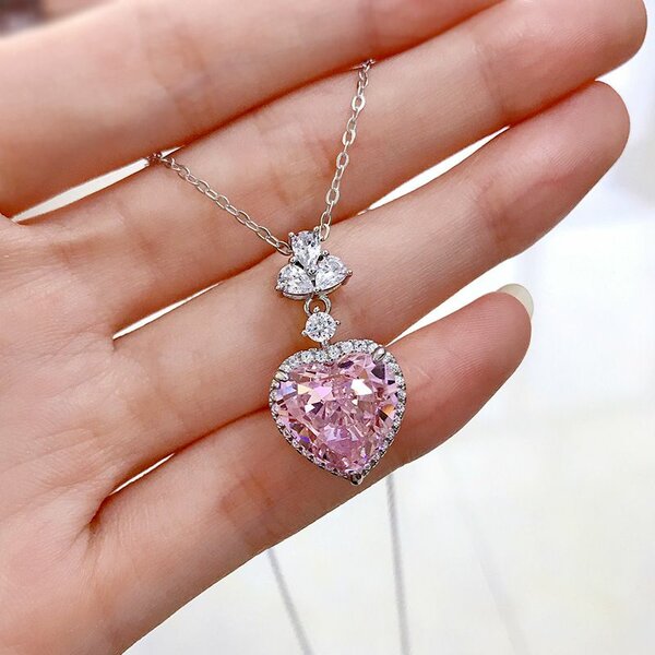 Pink Heart Zircon