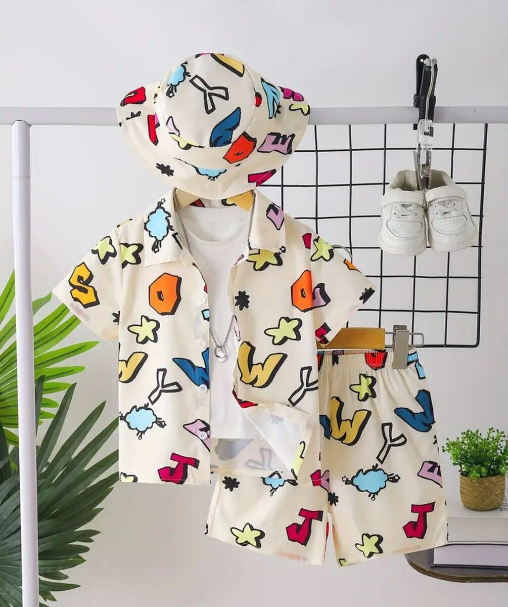 Ensemble été coloré enfant