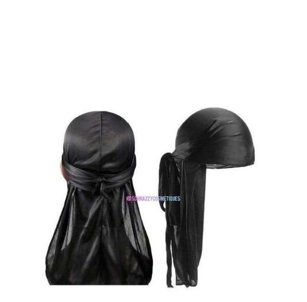 Durag en Satin Noir