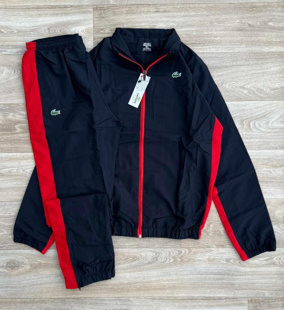 Survêtement homme noir et rouge