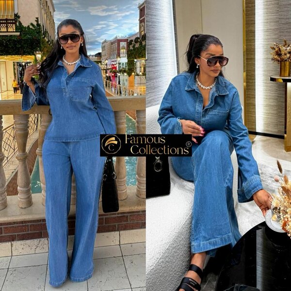 Complet en jean femme