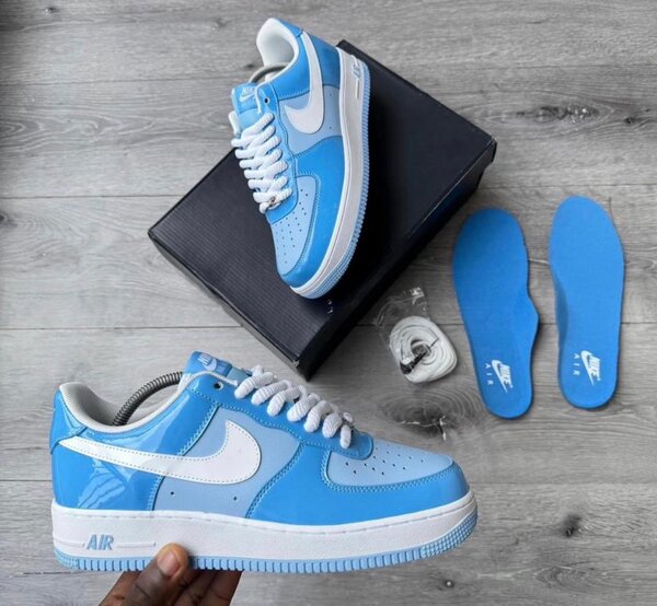 Baskets Air  force Bleu