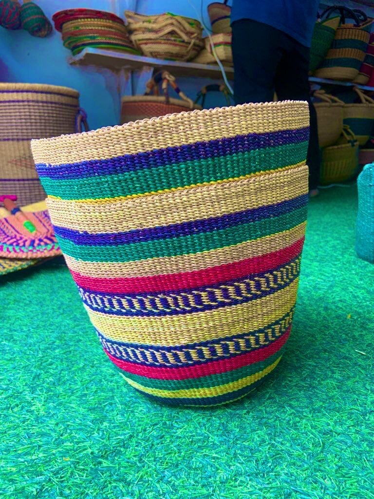 Straw Basket (Hand Woven)