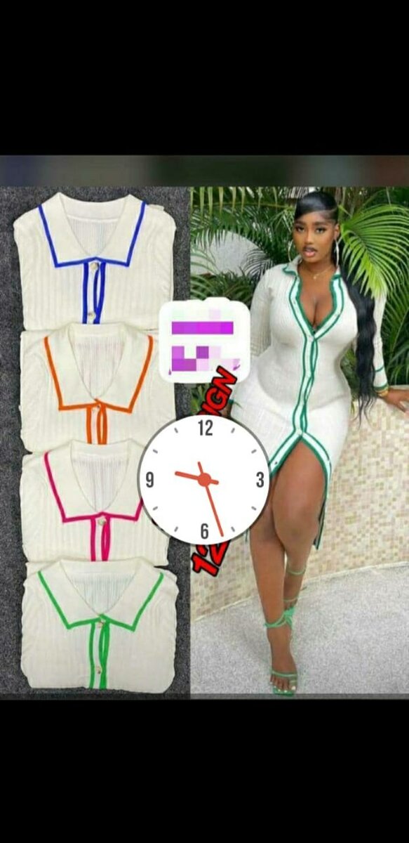 Robe moulante style polo