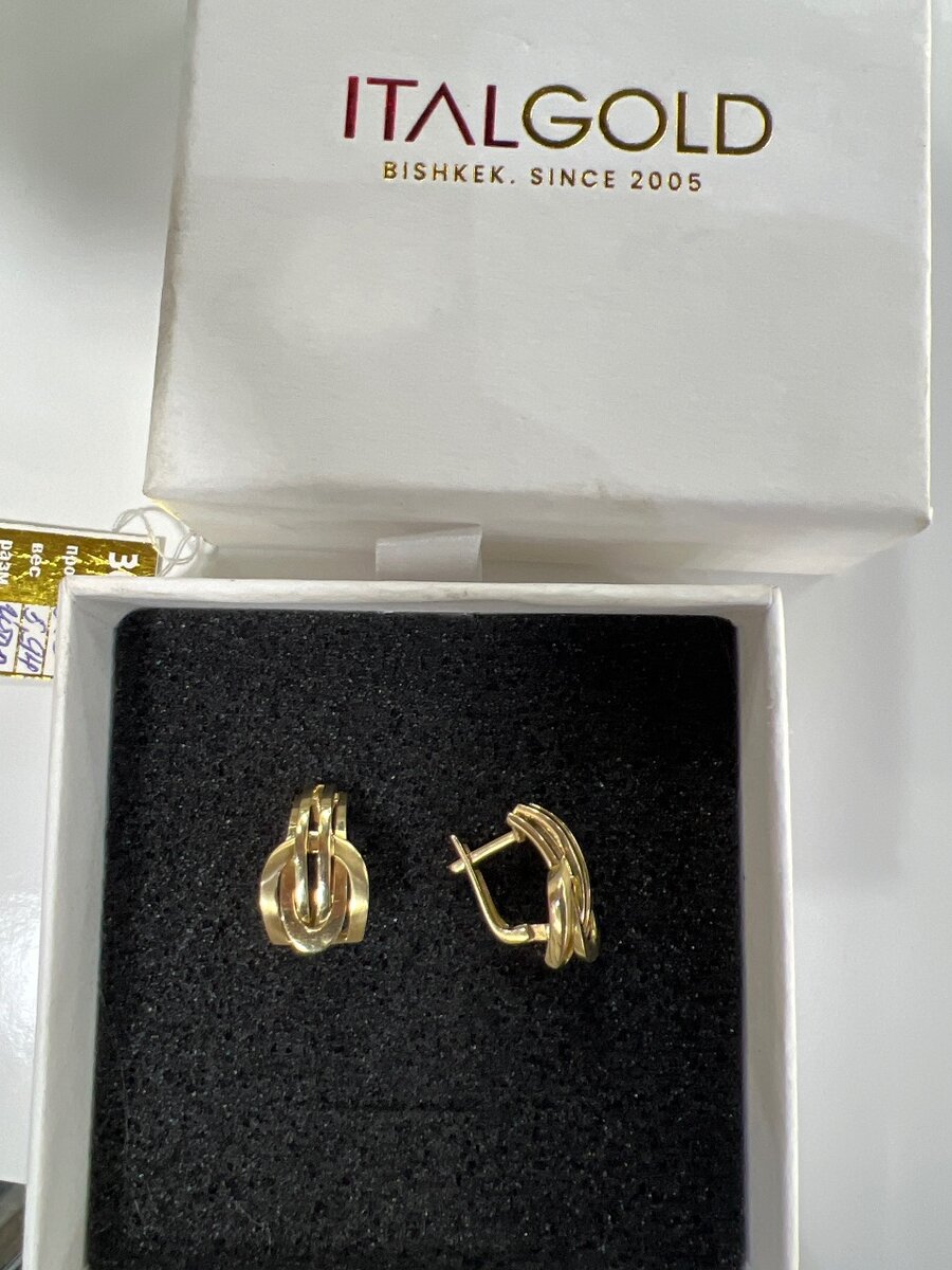 Серьги Италия 585
