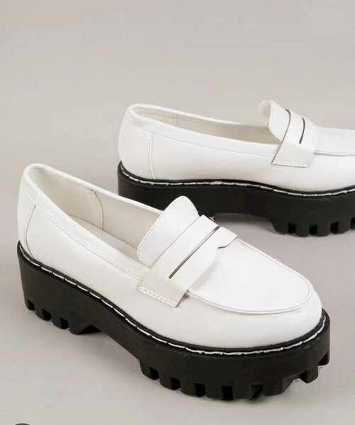 Bamboo platform loafers