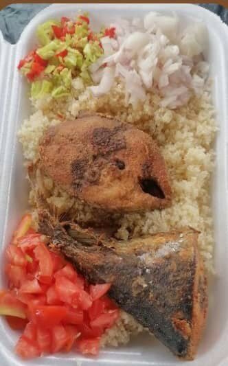 Garba (Attieké poisson thon)