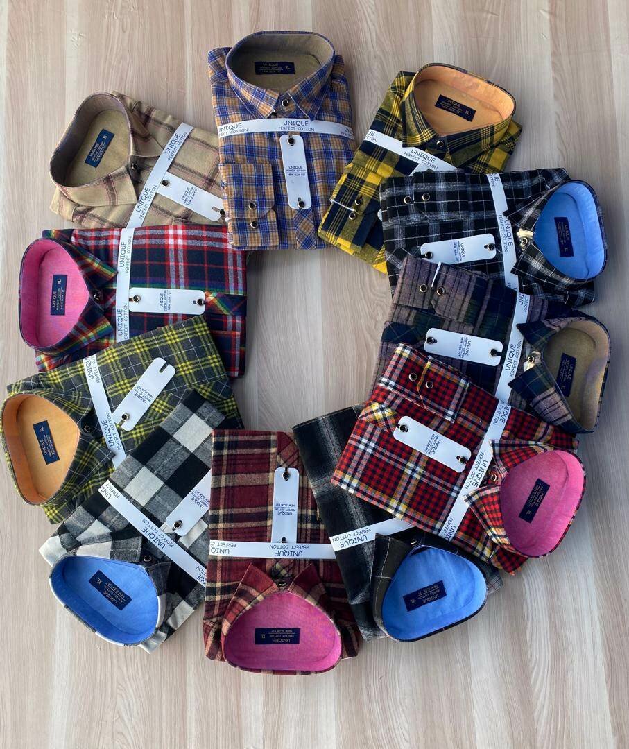 Check long sleeves shirts for men