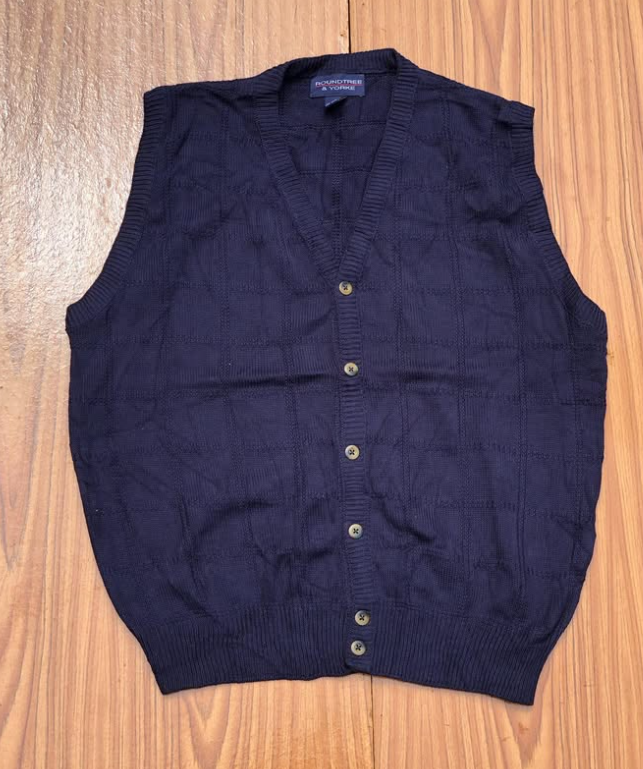 Button up sweater vest
