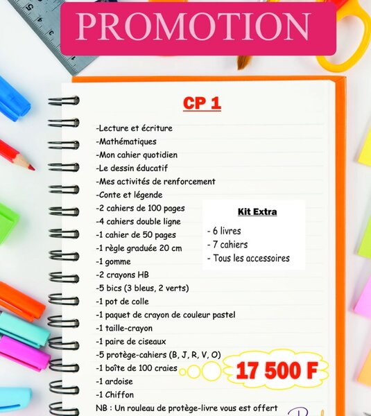 Kit de fournitures CP 1