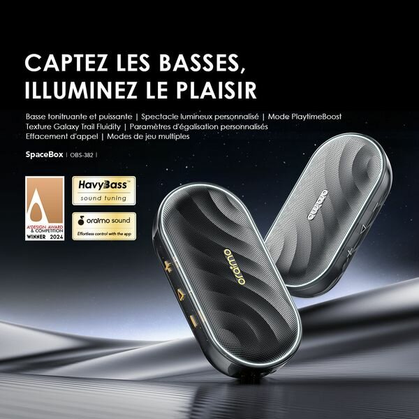 Oralimo Enceinte Bluetooth LED